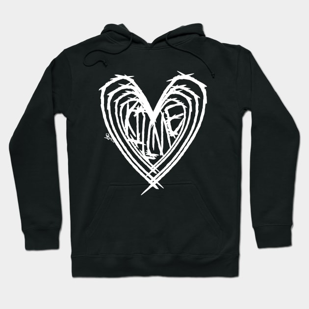 Broken heart- "Kill Me" Hoodie by KingofGoths